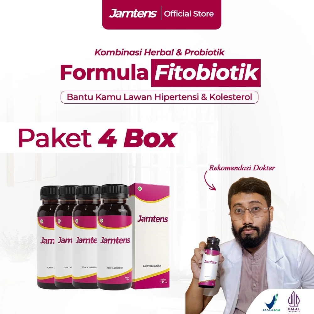 Jamtens Herbal Fermentasi Fitobiotik 4 Box
